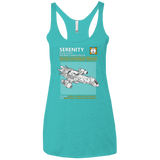 T-Shirts Tahiti Blue / X-Small Serenity Service And Repair Manual Women's Triblend Racerback Tank