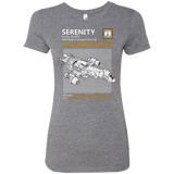 T-Shirts Premium Heather / Small Serenity Service And Repair Manual Women's Triblend T-Shirt