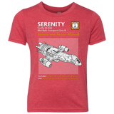 T-Shirts Vintage Red / YXS Serenity Service And Repair Manual Youth Triblend T-Shirt