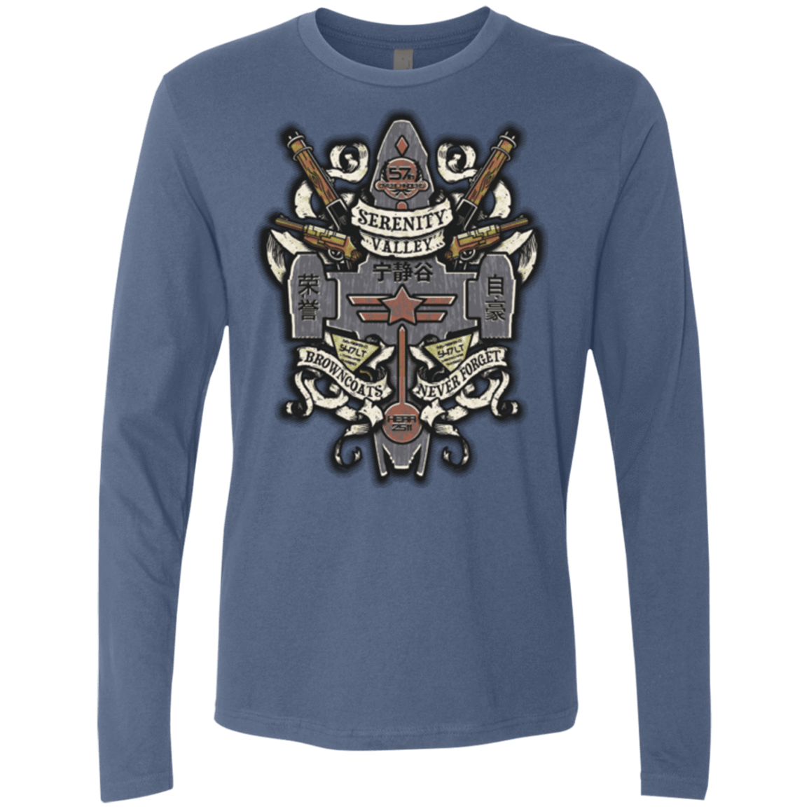 T-Shirts Indigo / Small Serenity Valley Memorial Men's Premium Long Sleeve