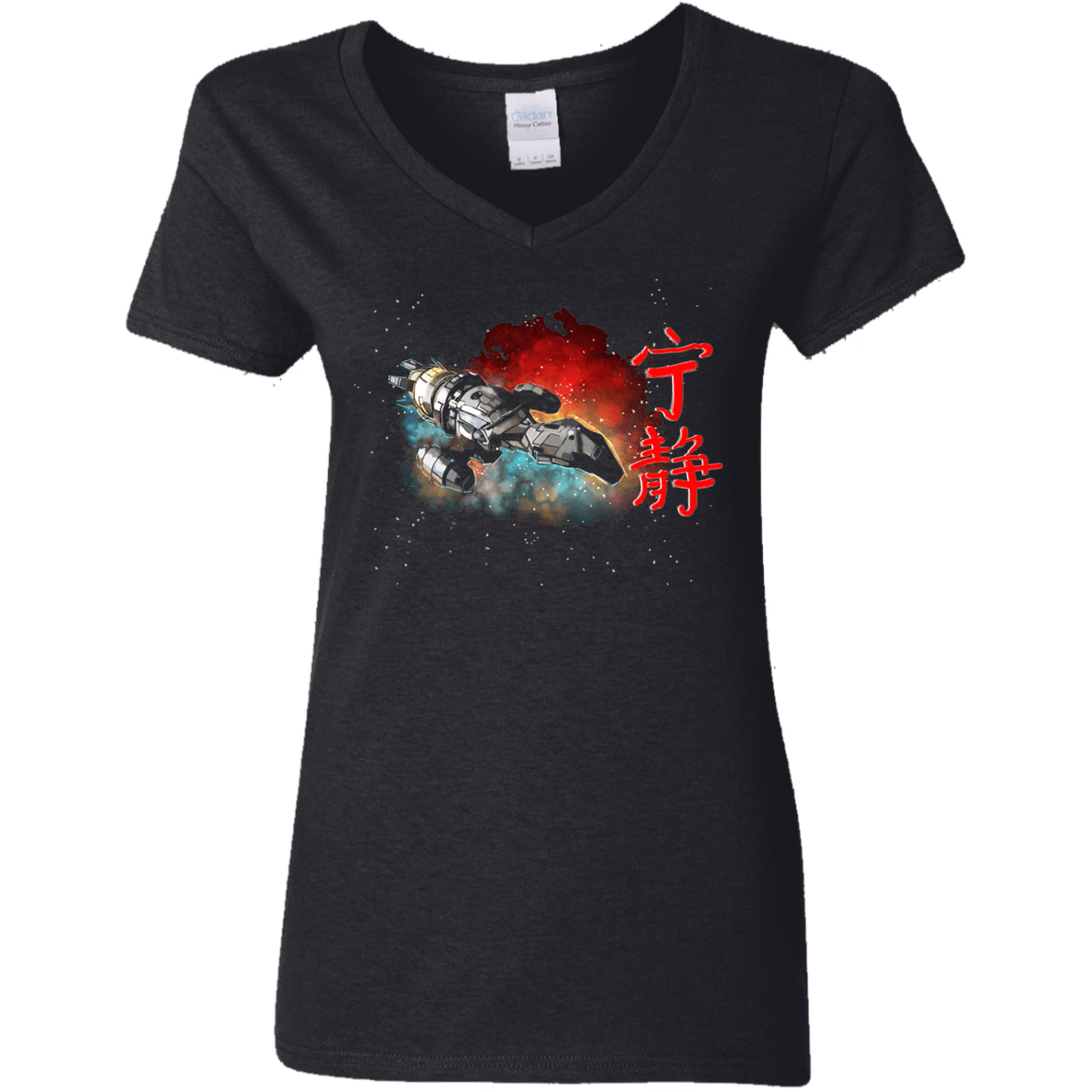 T-Shirts Black / S Serenity Women's V-Neck T-Shirt