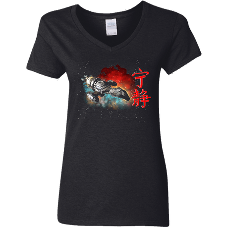 T-Shirts Black / S Serenity Women's V-Neck T-Shirt