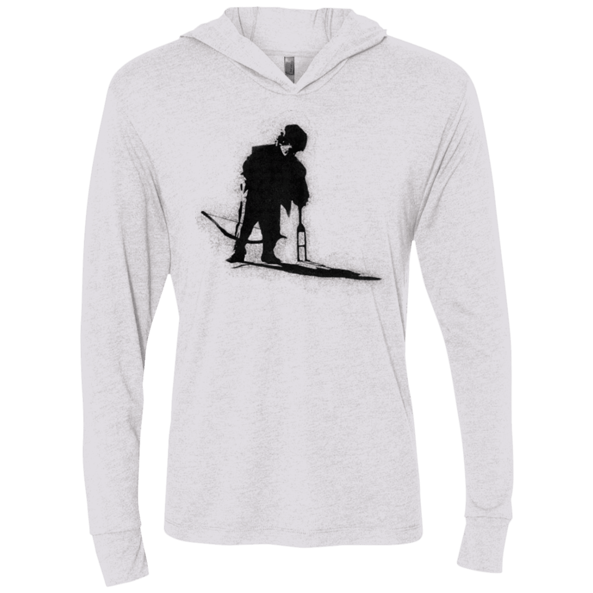 T-Shirts Heather White / X-Small Serial Killer Triblend Long Sleeve Hoodie Tee