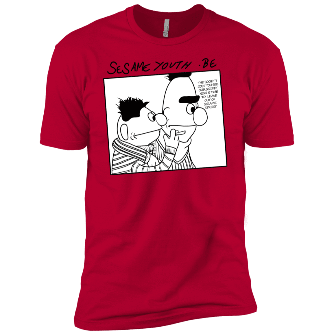 T-Shirts Red / YXS Sesame Youth Boys Premium T-Shirt