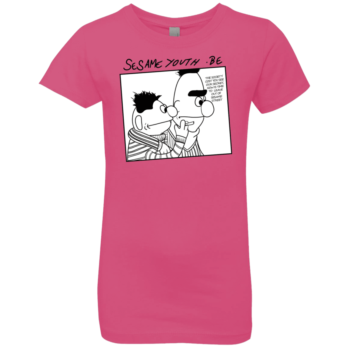 T-Shirts Hot Pink / YXS Sesame Youth Girls Premium T-Shirt