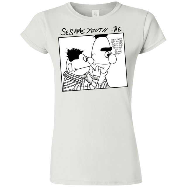 T-Shirts White / S Sesame Youth Junior Slimmer-Fit T-Shirt