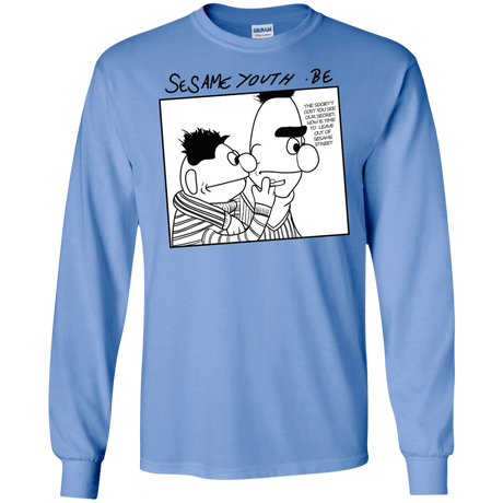 T-Shirts Carolina Blue / S Sesame Youth Men's Long Sleeve T-Shirt