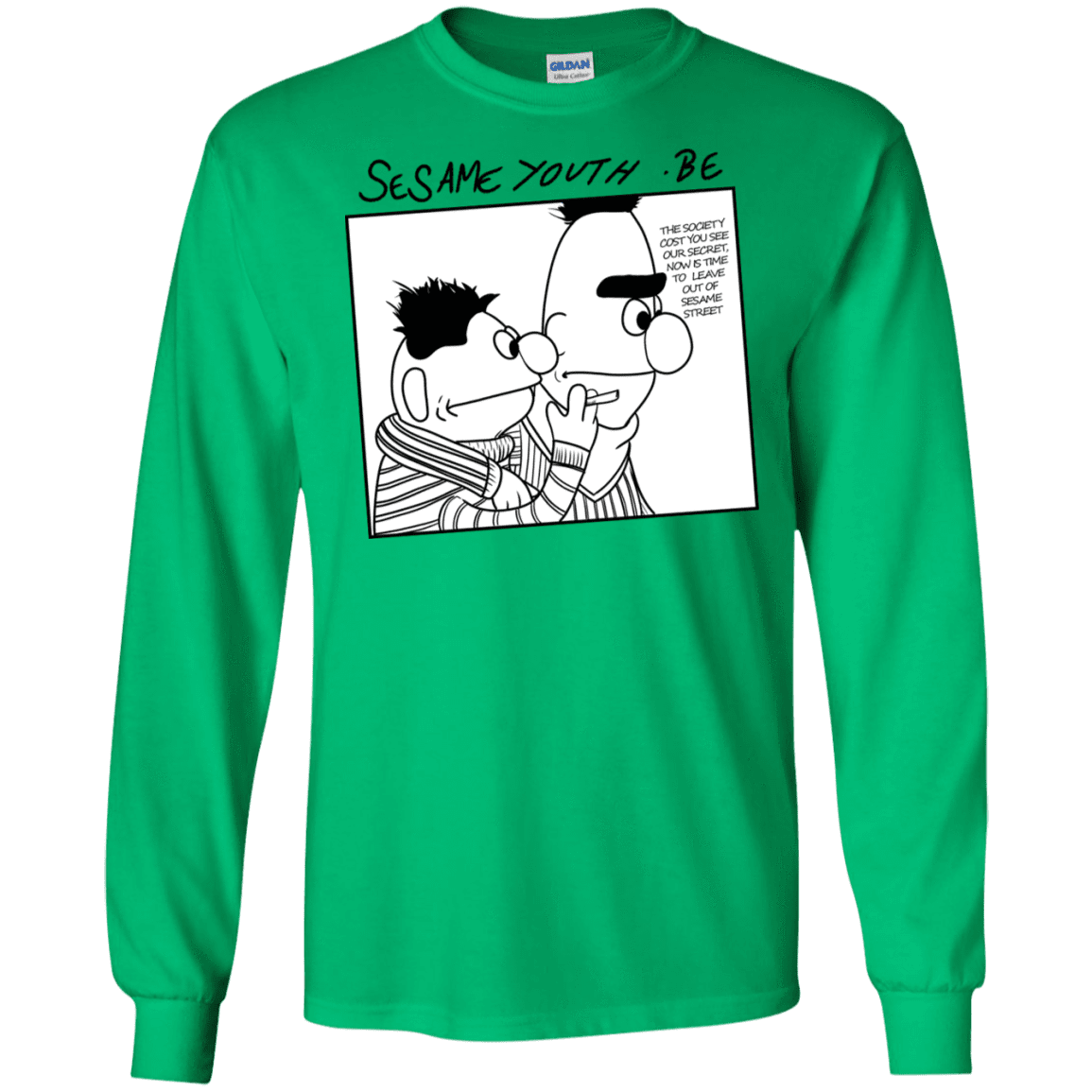 T-Shirts Irish Green / S Sesame Youth Men's Long Sleeve T-Shirt