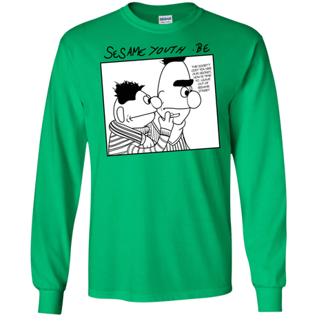 T-Shirts Irish Green / S Sesame Youth Men's Long Sleeve T-Shirt