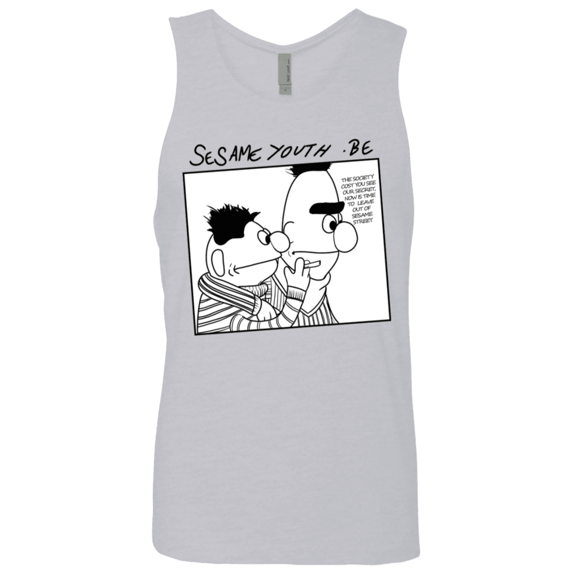 T-Shirts Heather Grey / S Sesame Youth Men's Premium Tank Top