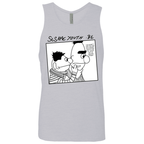 T-Shirts Heather Grey / S Sesame Youth Men's Premium Tank Top