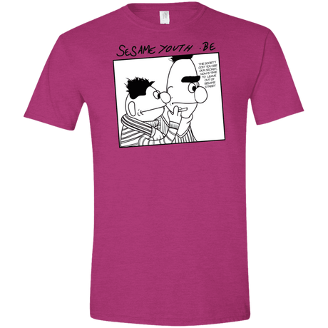 T-Shirts Antique Heliconia / S Sesame Youth Men's Semi-Fitted Softstyle