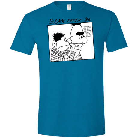 T-Shirts Antique Sapphire / S Sesame Youth Men's Semi-Fitted Softstyle