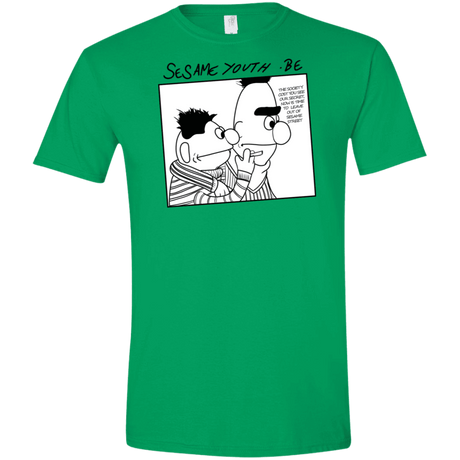 T-Shirts Irish Green / S Sesame Youth Men's Semi-Fitted Softstyle