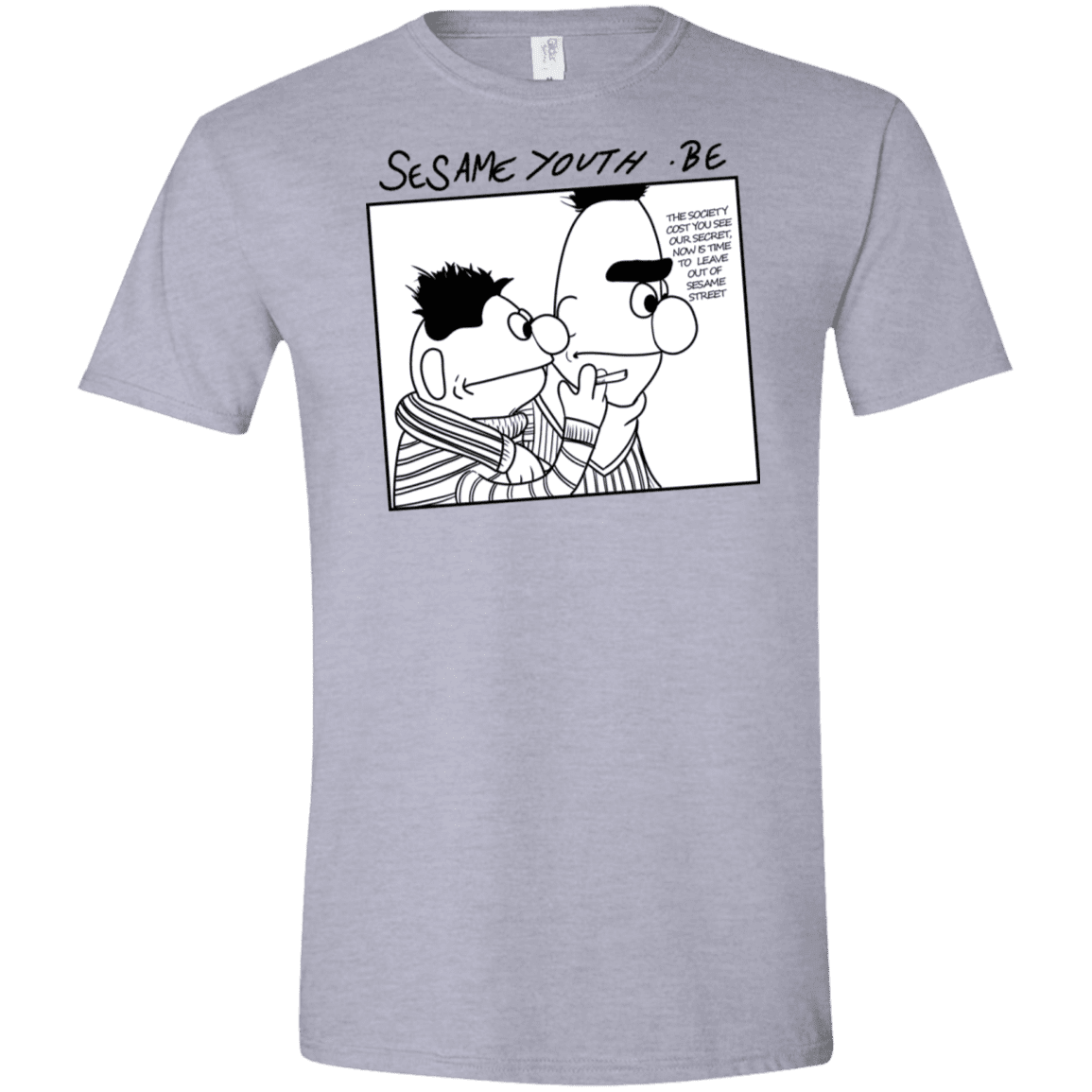 T-Shirts Sport Grey / X-Small Sesame Youth Men's Semi-Fitted Softstyle