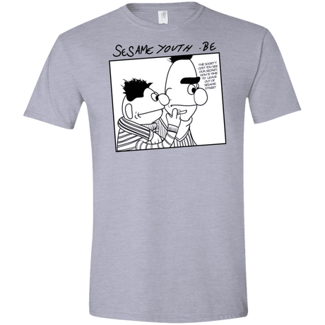 T-Shirts Sport Grey / X-Small Sesame Youth Men's Semi-Fitted Softstyle