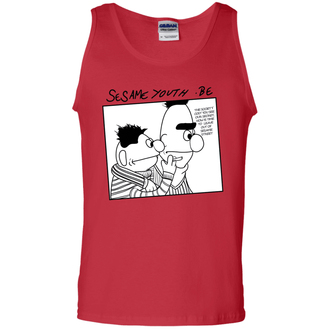 T-Shirts Red / S Sesame Youth Men's Tank Top