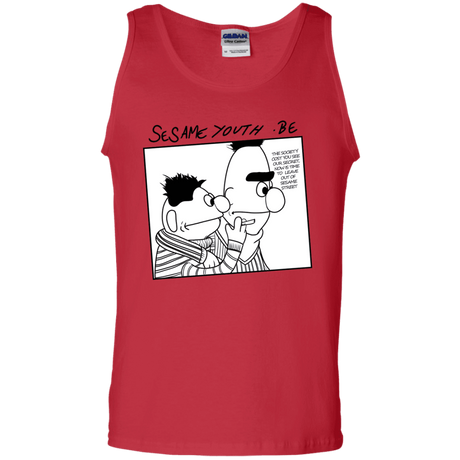 T-Shirts Red / S Sesame Youth Men's Tank Top