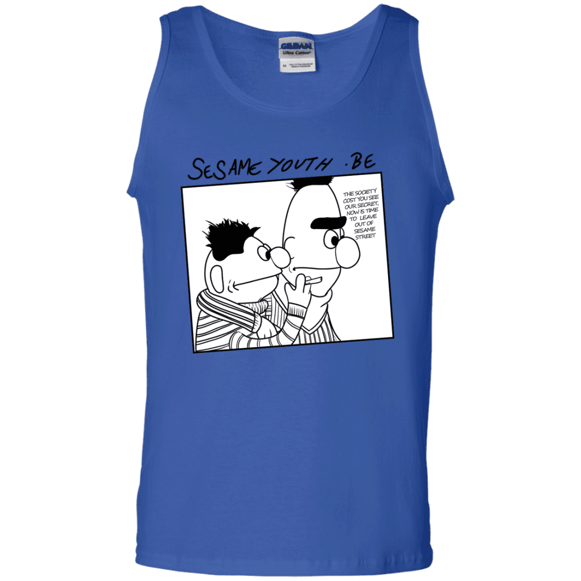 T-Shirts Royal / S Sesame Youth Men's Tank Top