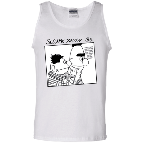 T-Shirts White / S Sesame Youth Men's Tank Top