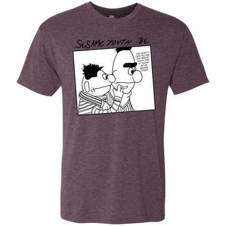 T-Shirts Vintage Purple / S Sesame Youth Men's Triblend T-Shirt