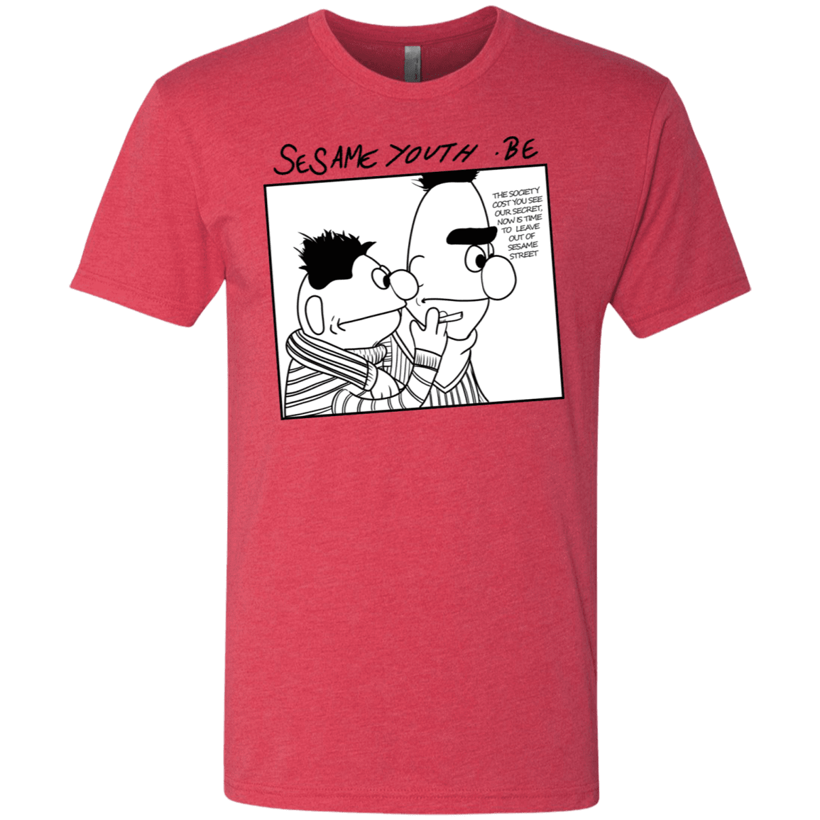 T-Shirts Vintage Red / S Sesame Youth Men's Triblend T-Shirt