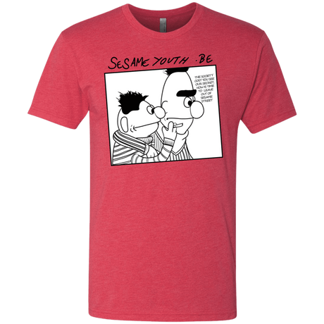 T-Shirts Vintage Red / S Sesame Youth Men's Triblend T-Shirt