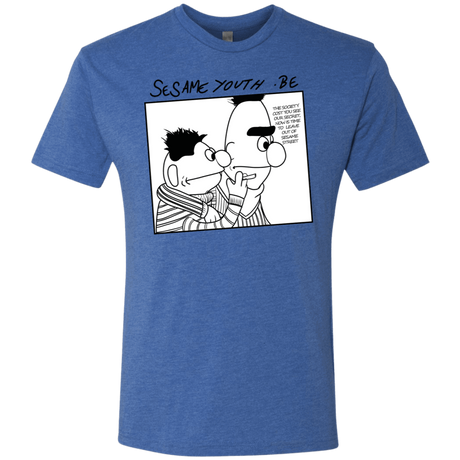 T-Shirts Vintage Royal / S Sesame Youth Men's Triblend T-Shirt