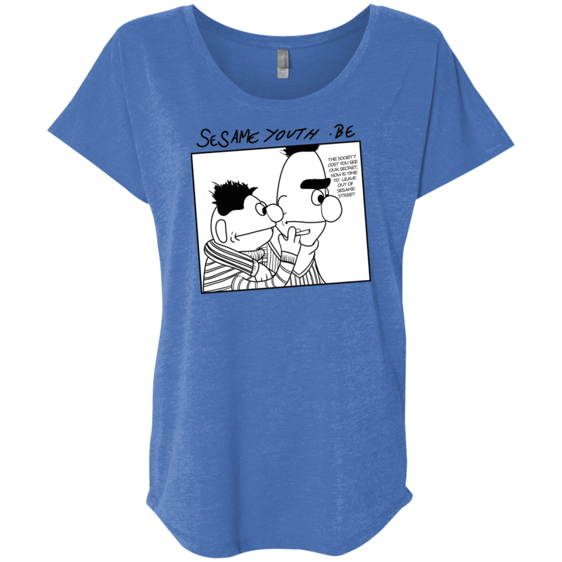 T-Shirts Vintage Royal / X-Small Sesame Youth Triblend Dolman Sleeve