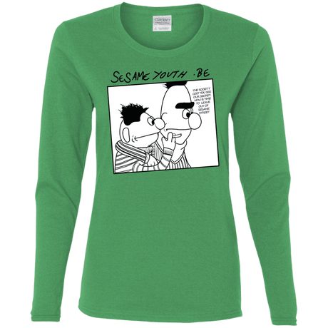 T-Shirts Irish Green / S Sesame Youth Women's Long Sleeve T-Shirt