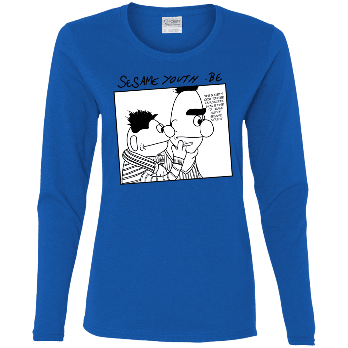 T-Shirts Royal / S Sesame Youth Women's Long Sleeve T-Shirt