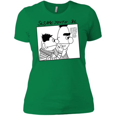 T-Shirts Kelly Green / X-Small Sesame Youth Women's Premium T-Shirt