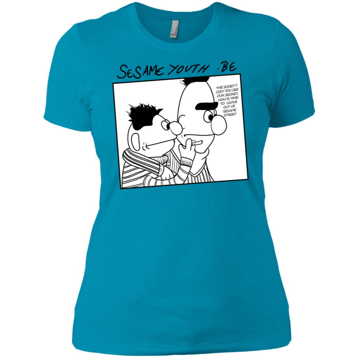 T-Shirts Turquoise / X-Small Sesame Youth Women's Premium T-Shirt