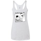 T-Shirts Heather White / X-Small Sesame Youth Women's Triblend Racerback Tank