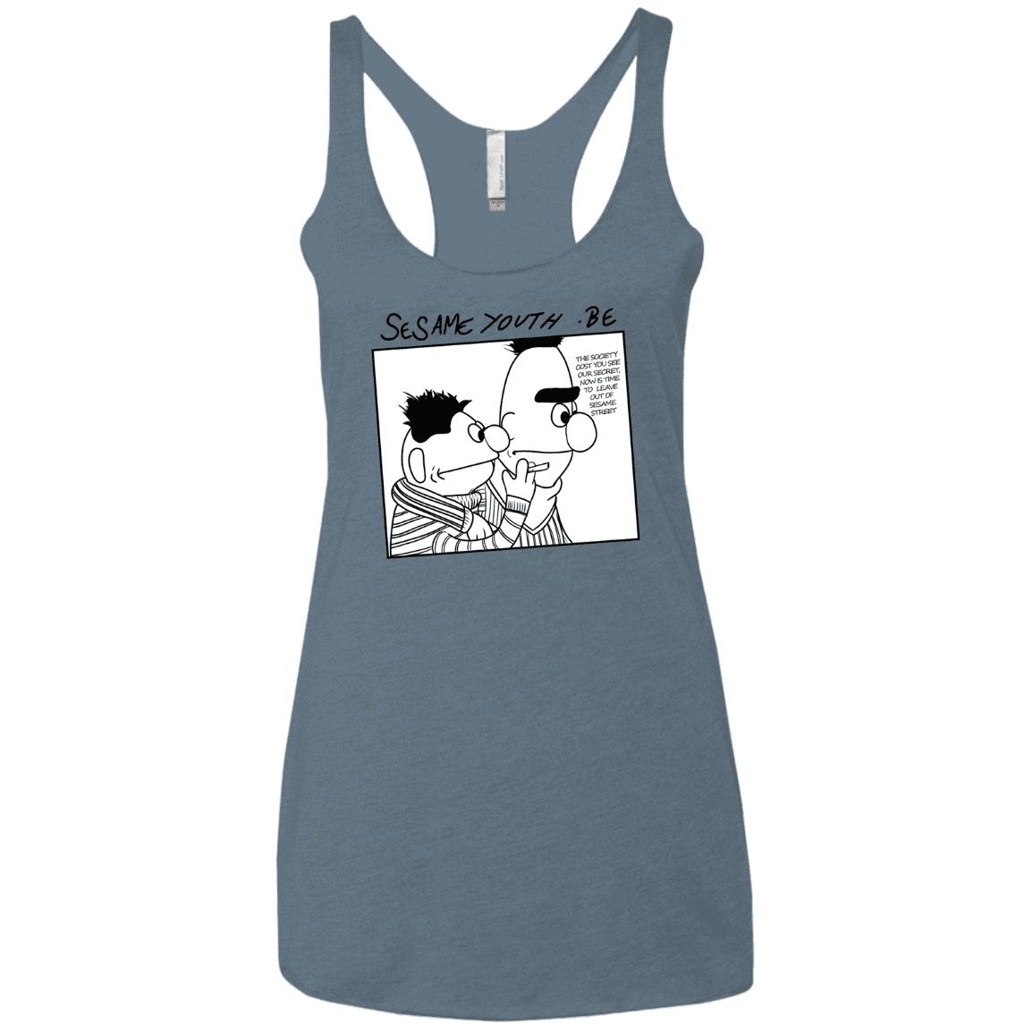 T-Shirts Indigo / X-Small Sesame Youth Women's Triblend Racerback Tank
