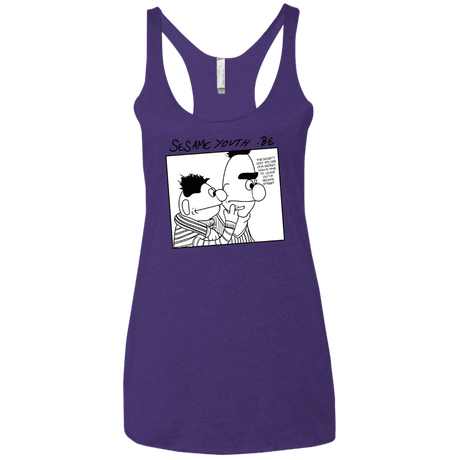 T-Shirts Purple Rush / X-Small Sesame Youth Women's Triblend Racerback Tank