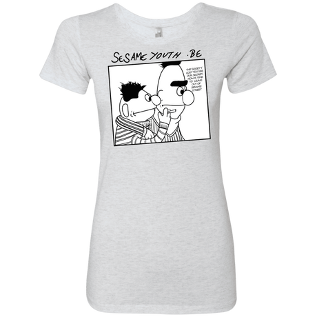 T-Shirts Heather White / S Sesame Youth Women's Triblend T-Shirt