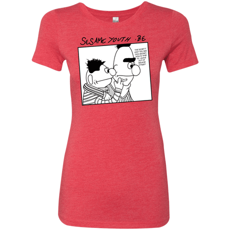 T-Shirts Vintage Red / S Sesame Youth Women's Triblend T-Shirt