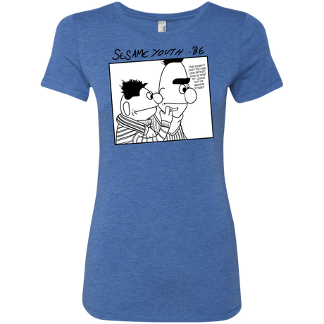T-Shirts Vintage Royal / S Sesame Youth Women's Triblend T-Shirt