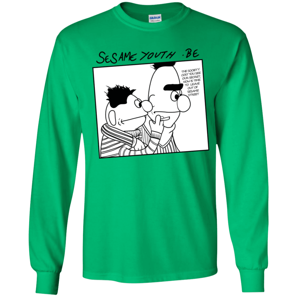 T-Shirts Irish Green / YS Sesame Youth Youth Long Sleeve T-Shirt