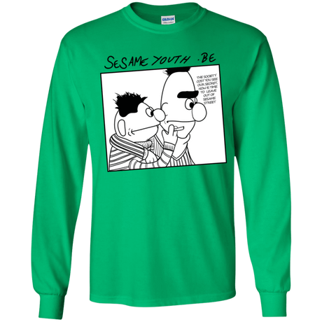 T-Shirts Irish Green / YS Sesame Youth Youth Long Sleeve T-Shirt