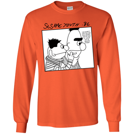T-Shirts Orange / YS Sesame Youth Youth Long Sleeve T-Shirt