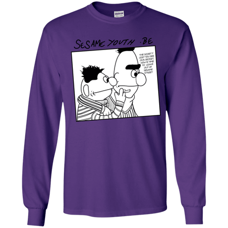 T-Shirts Purple / YS Sesame Youth Youth Long Sleeve T-Shirt