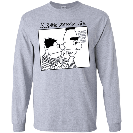 T-Shirts Sport Grey / YS Sesame Youth Youth Long Sleeve T-Shirt