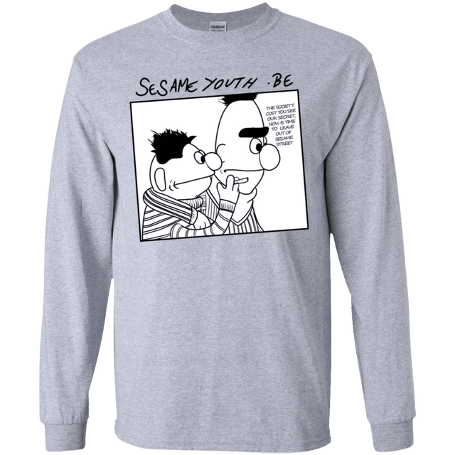 T-Shirts Sport Grey / YS Sesame Youth Youth Long Sleeve T-Shirt
