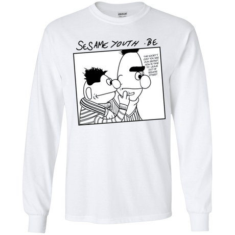 T-Shirts White / YS Sesame Youth Youth Long Sleeve T-Shirt
