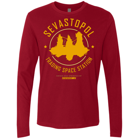 T-Shirts Cardinal / Small Sevastopol Station Men's Premium Long Sleeve