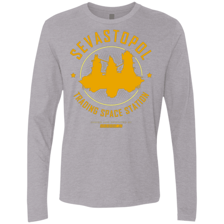 T-Shirts Heather Grey / Small Sevastopol Station Men's Premium Long Sleeve