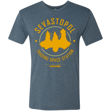 T-Shirts Indigo / Small Sevastopol Station Men's Triblend T-Shirt
