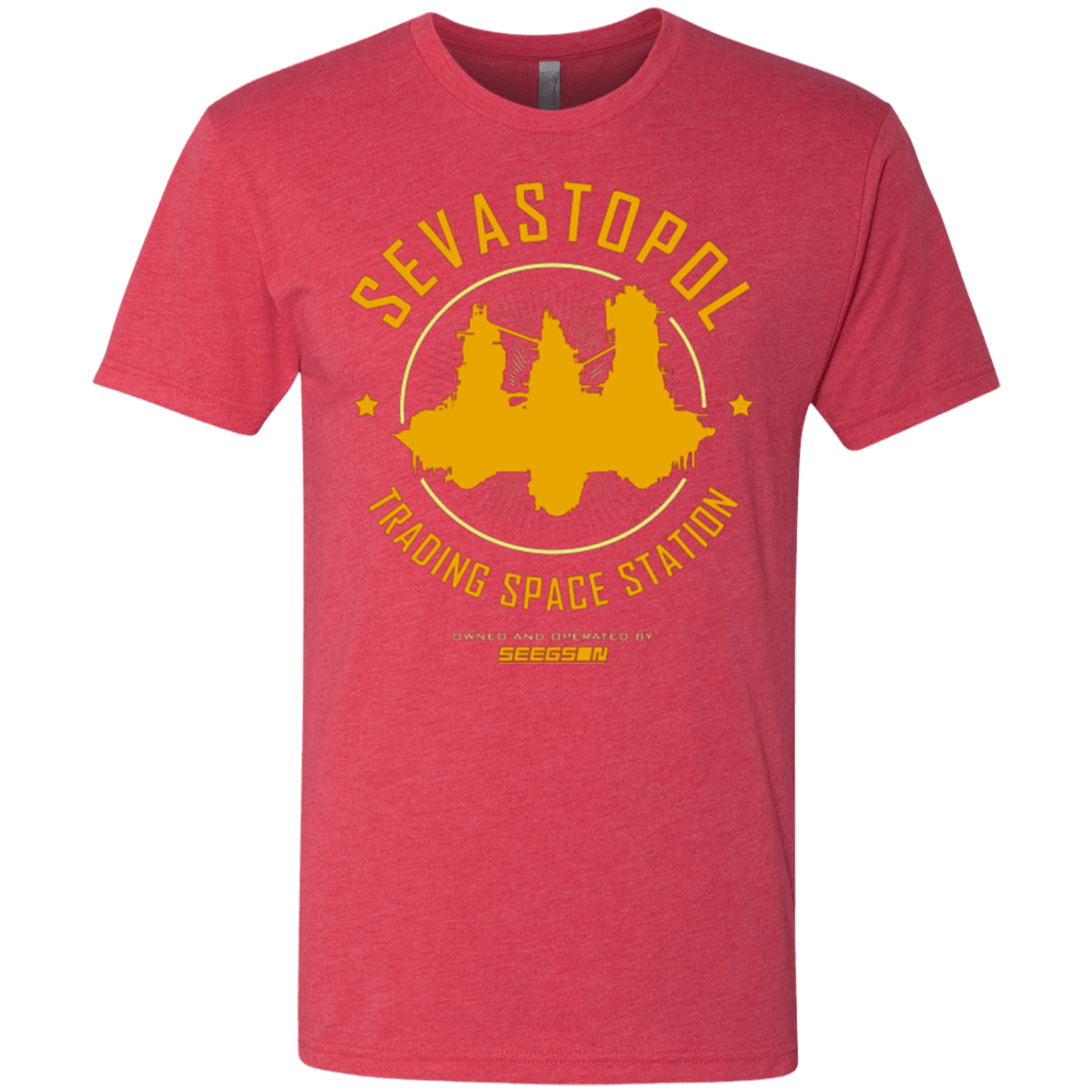 T-Shirts Vintage Red / Small Sevastopol Station Men's Triblend T-Shirt